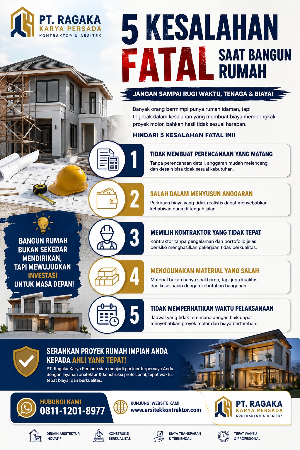 5 Kesalahan Fatal Saat Bangun Rumah